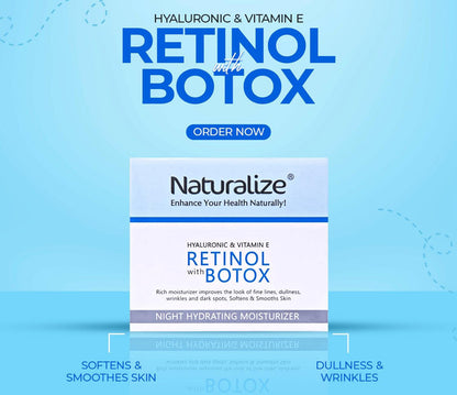 Retinol Cream with Botox, Hyaluronic & Vitamin E 50g