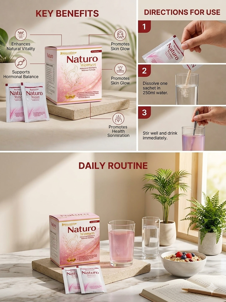 Naturo Women Advanced Care Sachets – Beauty, Balance & Wellness By Dr. Bilquis Sheikh Hot Selling 2026