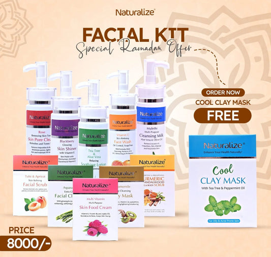 Whitening Herbal Facial Kit Special Offer By Dr Bilquis & Get FREE Cool Clay Mask worth Rs.850