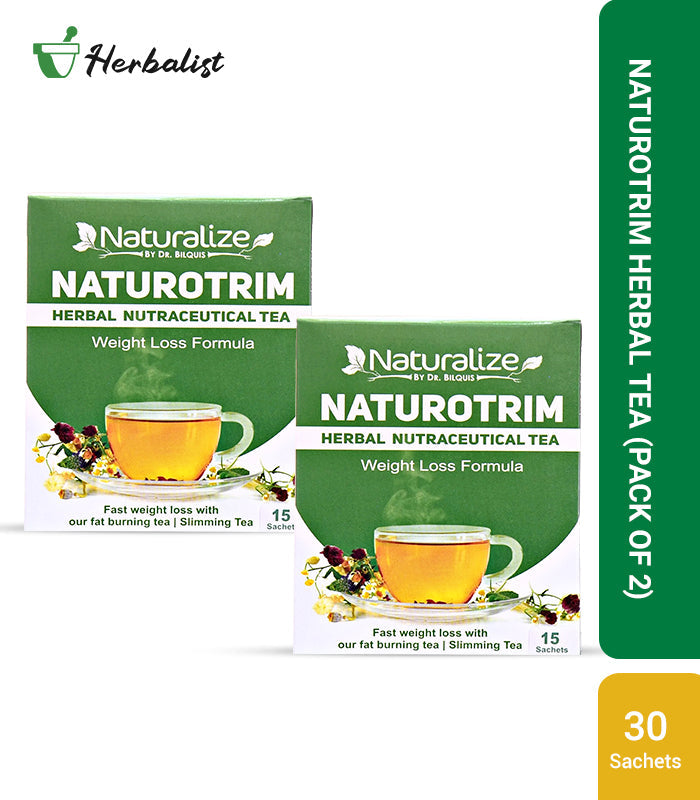 Naturotrim Herbal Tea - Herbal Nutraceutical Tea with Free Safoof e Hazim