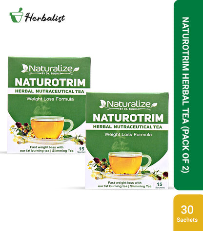 Naturotrim Herbal Tea - Herbal Nutraceutical Tea with Free Safoof e Hazim