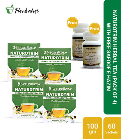 Naturotrim Herbal Tea (Pack of 2)with Free Safoof e Hazim