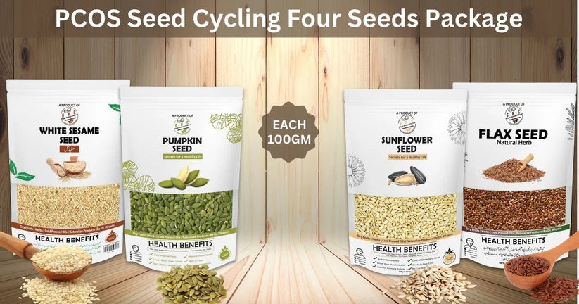 PCOS Seed Cycling Four Seeds Package