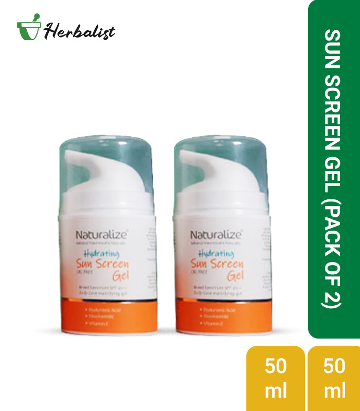 Sunscreen Gel Sunblock SPF 45+ Hydrating - Oil Free - Naturalize Dr. Bilquis Sheikh